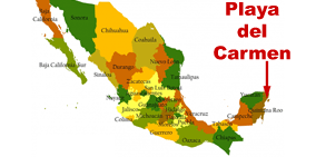 Playa Del Carmen Map